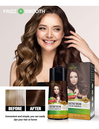 Shampoo Herbishh Fórmula Enriquecida Cor Cabelo Grisalho