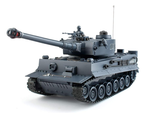 Tanque A Control Remoto Beaure Bure Escala 1:28, Color Gris