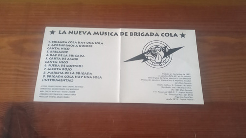 Brigada Cola - La Nueva Música De Brigada Cola - Cd (nuevo) (Usado)