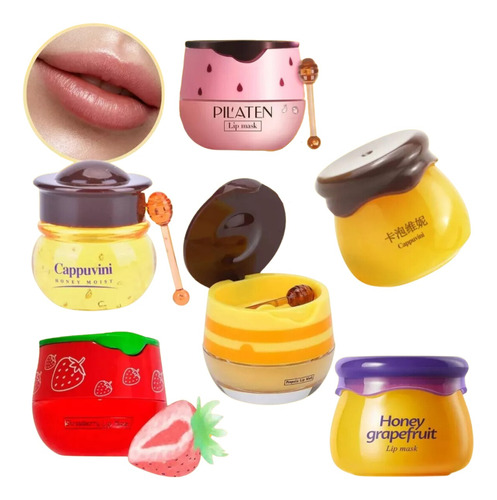 Mascarilla Labial Hidratante Gel Reparador Labios Honey