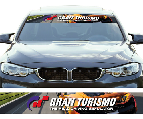 Sticker Gran Turismo Franja Parabrisas Parasol Tuning 15