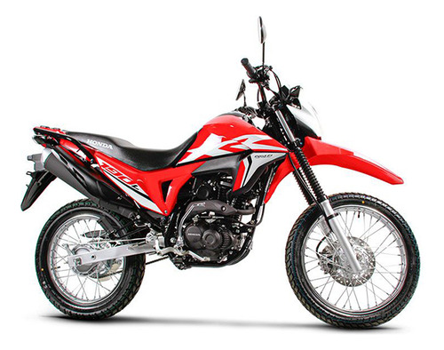 Juego Cubiertas Laterales De Tanque P/ Honda Xr190l Roja Mtc