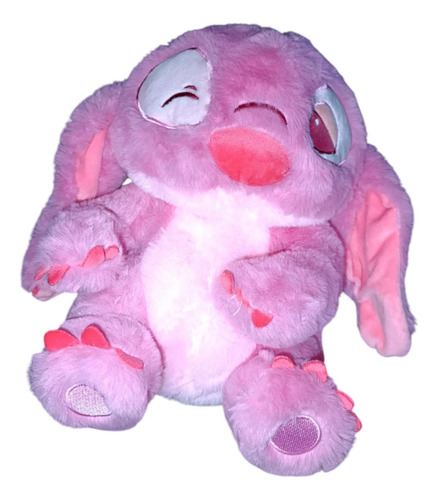 Peluche Stitch + Bolsa De Agua Caliente Para Aliviar Colicos Rosa Chicle