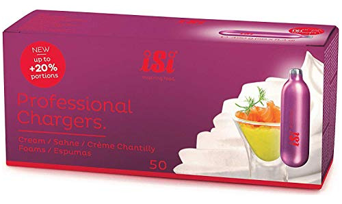 Isi 50 Pack Profesional N2o Cargas De Crema, Set De 2