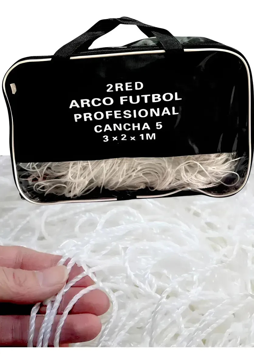 Red De Arco N5 Futsal Futbol Salon Handball 3x2x1 En Bolso ! Blanco