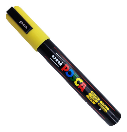 Marcadores Posca Pc-5 Color 2 Amarillo 1.8-2.5 Mm.