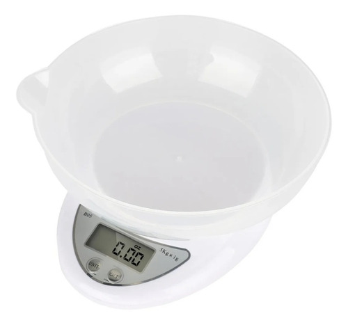 Pesa Balanza Digital Cocina Con Bowl Recipiente 5kg + Pila