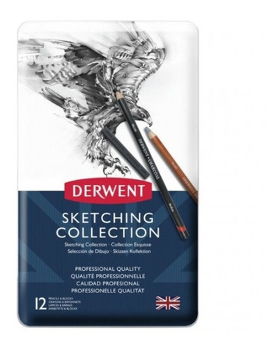 Set  Dibujo Derwent Sketching Collection 12 Pie