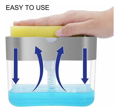 Dispensador De Jabón Para Platos Con Soporte Para Esponjas (