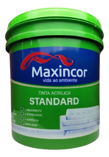 Tinta Acrílica Premium Parede 3,6lts Maxincor Antimofo Cores Cor Laranja