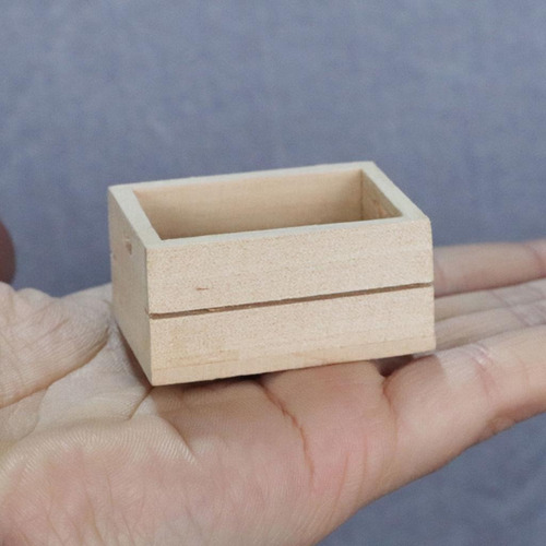 1/12 Casa De Muñecas Cocina Miniatura De Madera Caja De