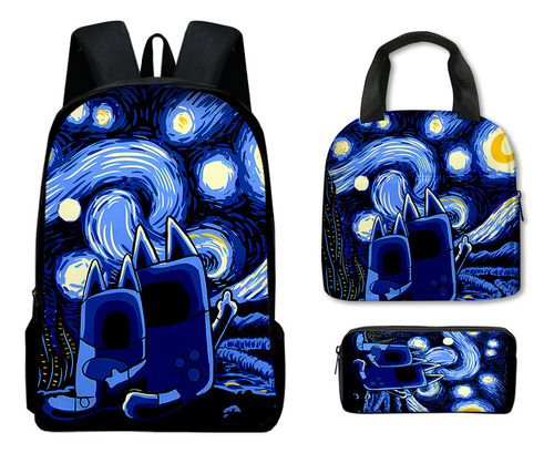 Mochila Bluey, Bolsa For El Almuerzo, Bolsa For Lápices