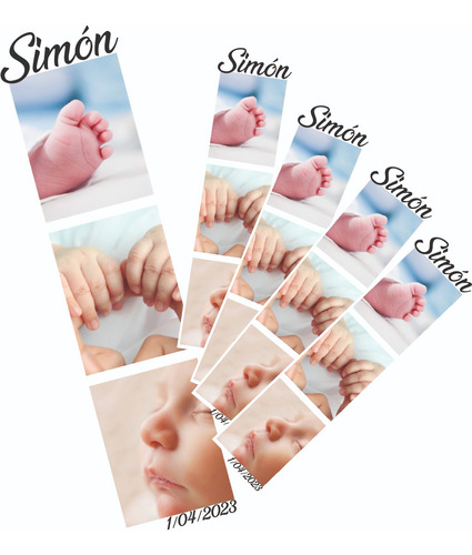 Souvenir Tira Fotoiman Personalizado X10 Bautismo Cumpleaño