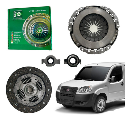 Kit Embreagem Fiat Doblo Cargo 1.4l 8v Flex Ano 2011/2012.