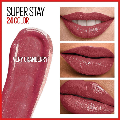 Imagen 2 de 3 de Labial Maybelline Superstay 24h