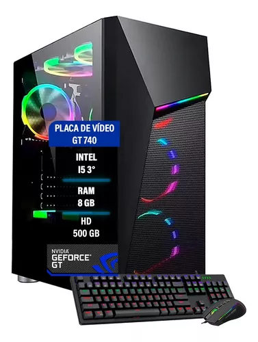 Pc Gamer Completo Barato Intel Core i5 8GB HD 500GB Placa de vídeo