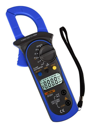 Medidor De Abrazadera De Voltaje De Digital Azul