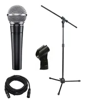 Comprar Combo De Microfono Shure Sm58 + Cable + Pie Mega Oferta