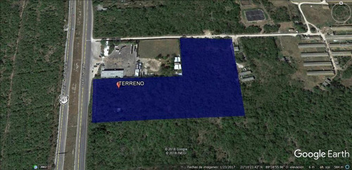 Terreno En Venta De 37,350 M2, Con 85 M Lineales Frente A Carretera Mérida Progreso, Yucatán