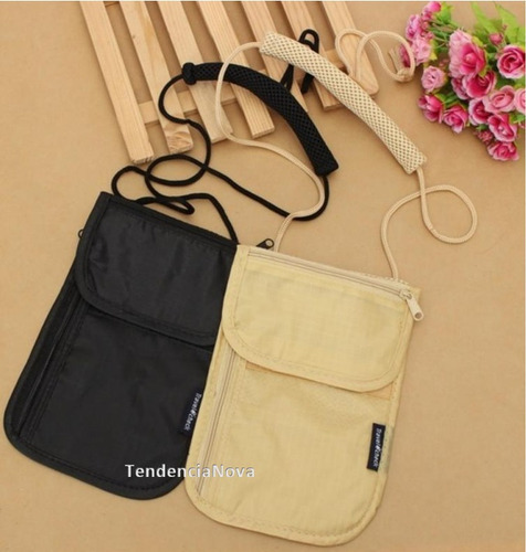 Imagen 2 de 6 de Canguro/bolso De Seguridad Para Viajes - Cuello