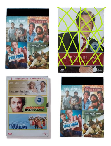 Pack De Comedias En Dvd Nuevos Cerrados X Unidad