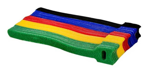 Imagem 1 de 5 de Kit Organizador Cabos Fios Eletrônicos Velcro Abraçadeira