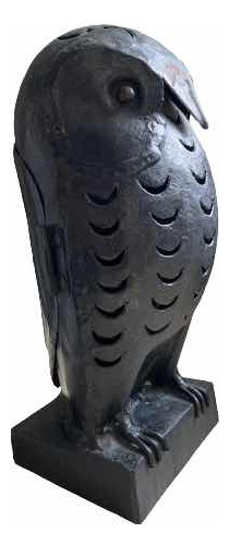 Decorativa Figura De Búho En Hierro Forjado