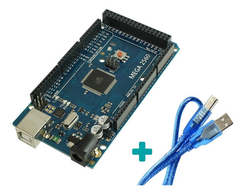 Placa Mega 2560 R3 + Cabo Usb Para Arduino