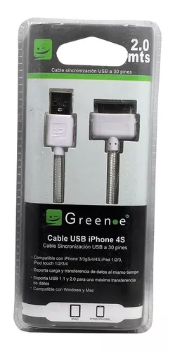 Cable Cargador Usb 30 Pines Para iPhone 4s 4 iPad