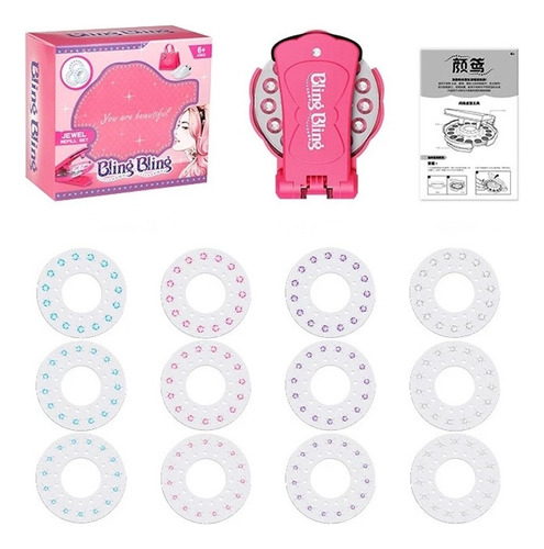 * Engraçado Diy Diamond Crystal Sticker Bling Hair Deco Tool