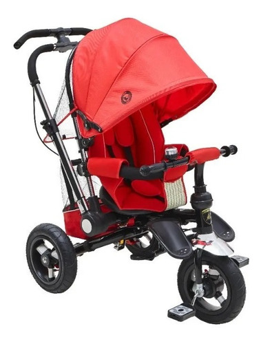 Triciclo Lamborghini multifuncional Dencar 7081 rojo