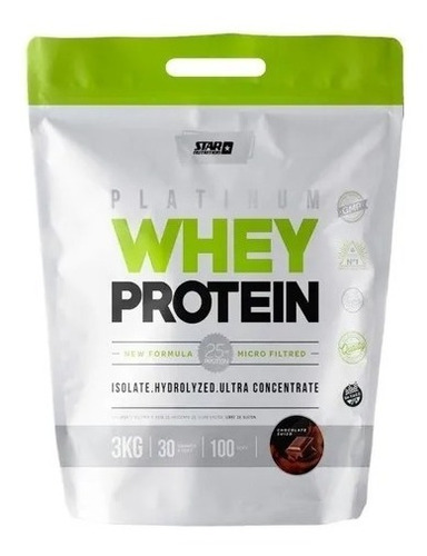 Star Nutrition Platinum Whey Protein Chocolate Pack X 3 Kg