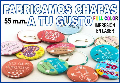 Chapas Publicitarias Para Todo Tipo De Eventos