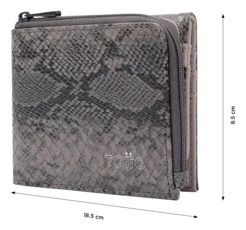 Billetera totto con cremallera deals