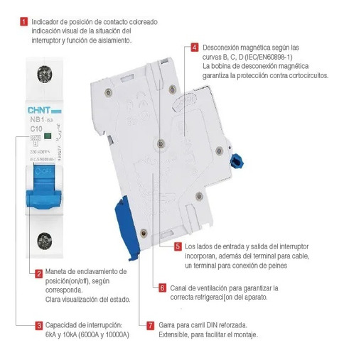 Disyuntor Diferencial Bipolar 63 Amp 2x63 30ma Chint