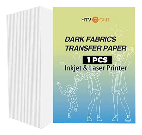 Papel Transfer Tamaño A4 Hojas Para Tela Oscura Htvront