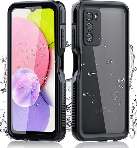 Funda Impermeable Para Samsung Galaxy A03s / Negra