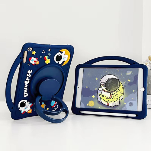 Funda Para Lenovo Xiaoxin Pad Plus Correa Silicon Spaceman Color Azul