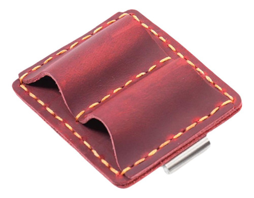 Portalápices Para Cuaderno, Clip Con Clip De Metal, Rojo