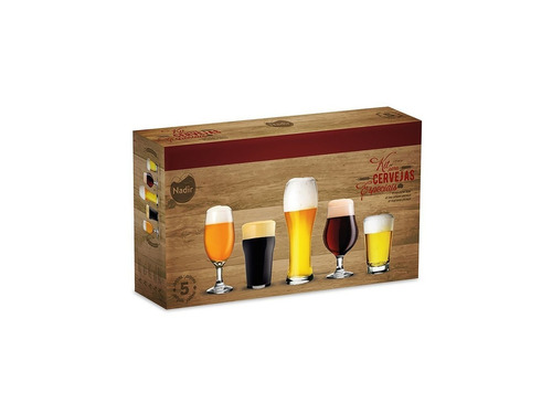 Kit Cerveza Especial Nadir 6 Vasos Varios Tamaños Modelos 