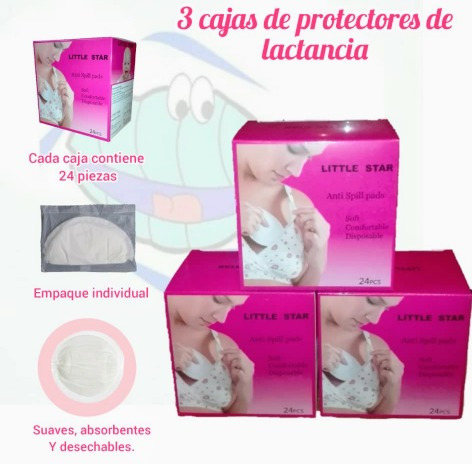 Protectores De Lactancia Materna, Precio X 3 Cajas De 24pcs.