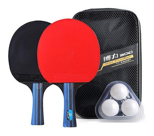 Conjunto De Raquete De Tenis De Mesa 2 Pás De Pingue-pon [u]