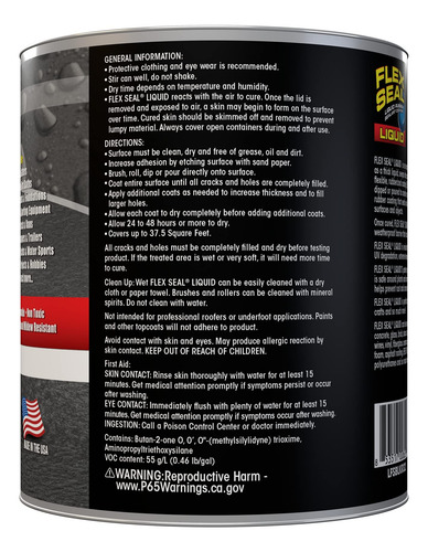 Sellador Flex Seal Liquid Swift Response Lfsblkr32 946 Ml, N