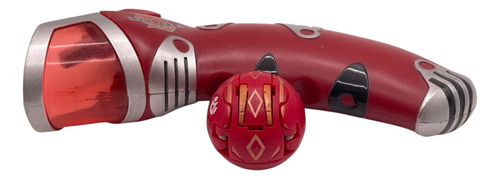 Bakugan Battle Warriors Red Dragon Dragonoid Y Lanzador 2009 (Usado)