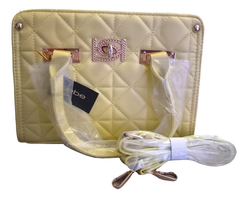 Bolsa Bebe De Mano Con Strap Para Crossbody Amarilla