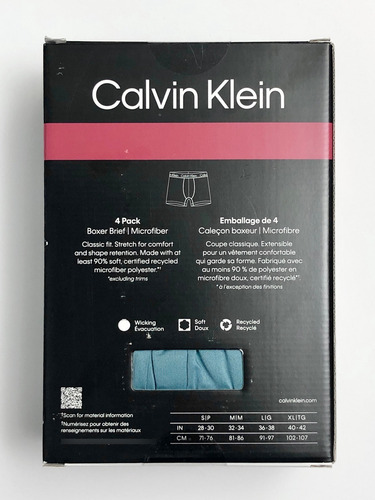 Boxer Calvin Klein Microfibra Premium Original (4 Pack)