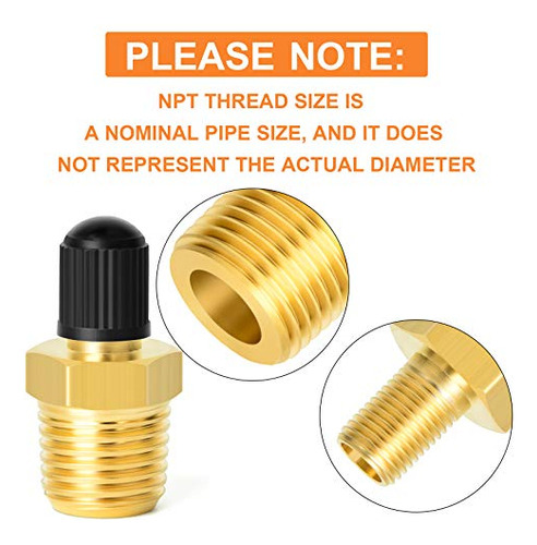 Válvula Tanque Anti-corrosión 1/8puLG Npt - 6pcs