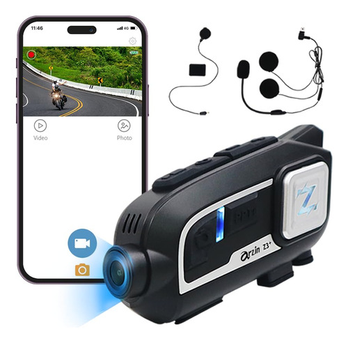 Arzin Z3+ - Auriculares Bluetooth Para Casco De Motocicleta