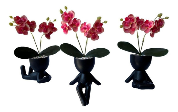 50 Flores Artificiais Mini Orquídea Para Decoração E Arranjo