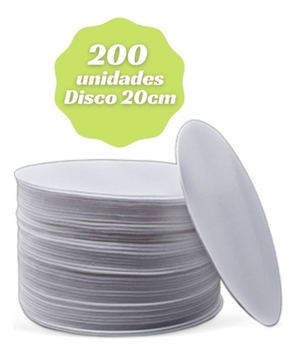 Kit Pacote Com 200 Unidades Disco De Isopor Copobras